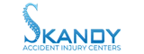 The Skandy Accident Injury Centers website scrolling logo